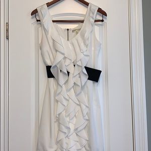White ruffle dress
